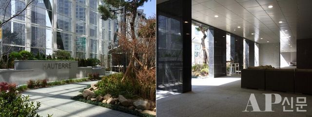 ©AP신문(AP뉴스)/이미지 = 조수빈 기자 ▲‘오티에르(HAUTERRE) 반포’ 단지 외부 조경 전경.