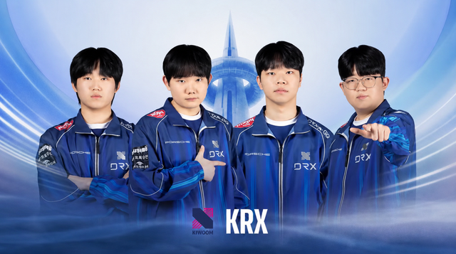 ©AP신문(AP뉴스)/이미지 제공 = 크래프톤 ▲(왼쪽부터) 키움 DRX '티알이' 곽동현, '비니' 권순빈, '혹시' 김성환, '큐엑스' 이경석 선수.&nbsp;
