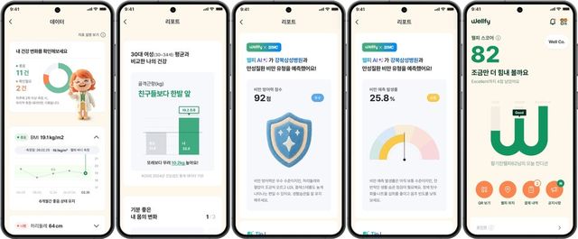 ©AP신문(AP뉴스)/이미지 제공 = 삼성물산 ▲‘웰피’ 전용 모바일 앱 화면.