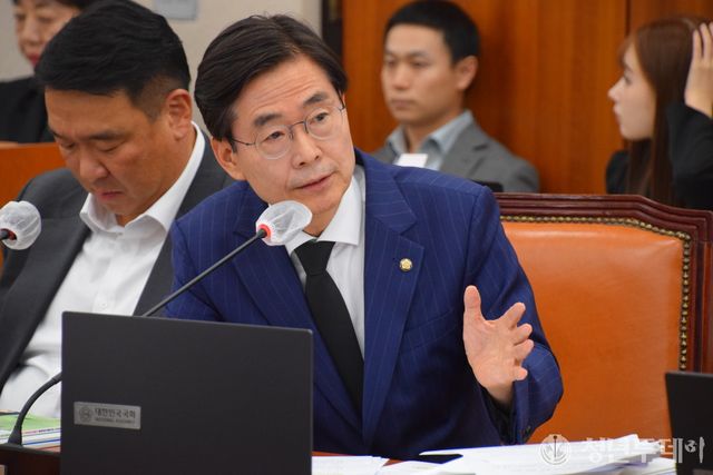 2025 국감장의 조경태 의원. 사진=조경태 의원실