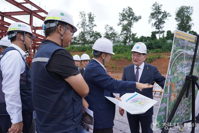 현장 업무보고 모습. 사진=GH