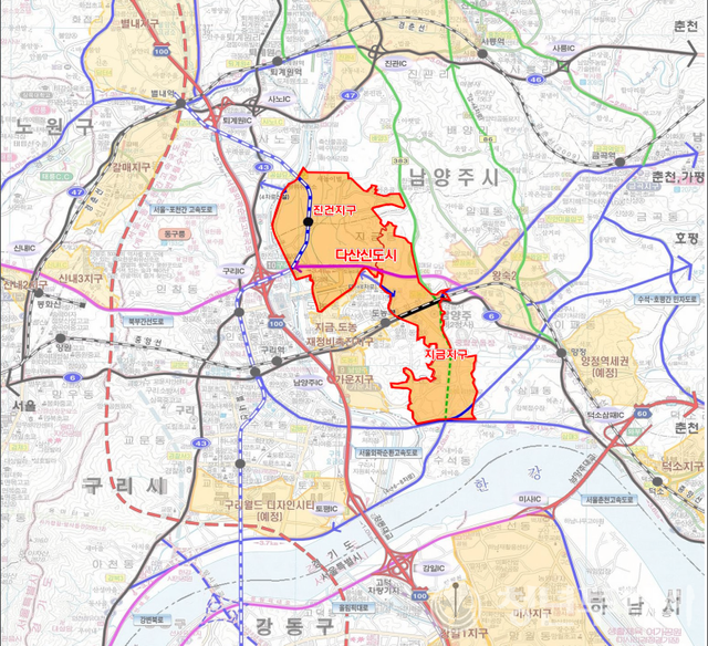 다산신도시 위치도. 사진=GH