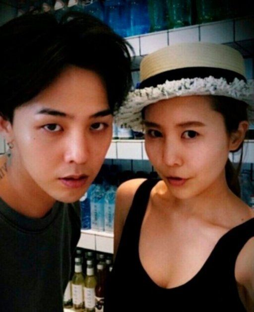 지드래곤과 권다미 / SNS