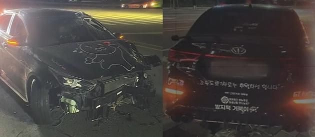 A 씨 차량. (JTBC, KBS 갈무리)