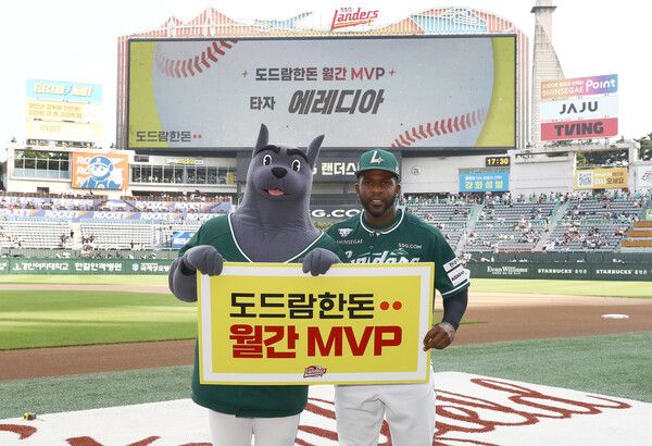 도드람한돈 7월 MVP 에레디아
