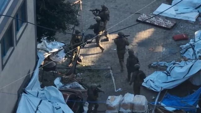 이스라엘군이 15일 이른 시간 알시파 병원에 진입했다