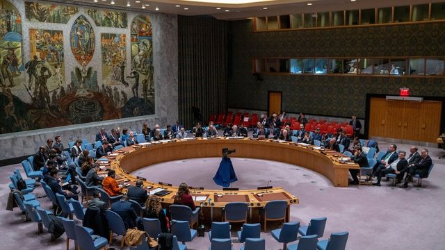 지난 5월 4일 미국 뉴욕 유엔 본부에서 개최된 유엔 안전보장이사회 회의 장면