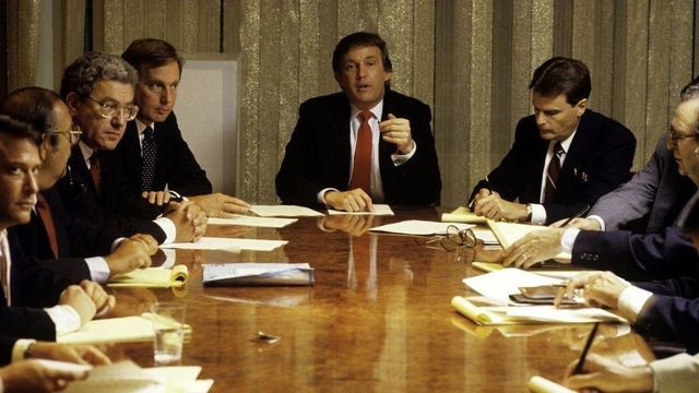 회의 중인 트럼프