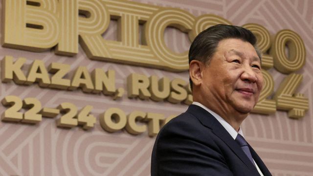 카잔에서 열린 브릭스 정상 회담에 참석한 시진핑 중국 국가주석