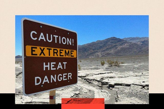 폭염주의 표지판