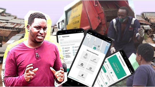 유니스 나미렘베가 화장실 청소 트럭 서비스를 위한 앱을 개발했다