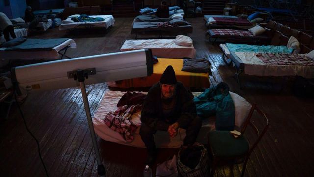 올해 전투가 벌어진 돈바스 지역에서 대피한 피난민