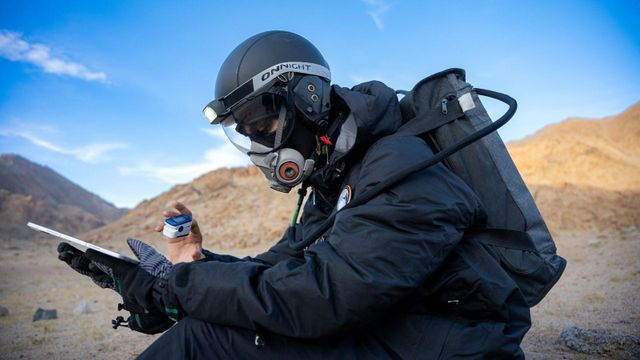 고산지대의 아날로그 우주 비행사