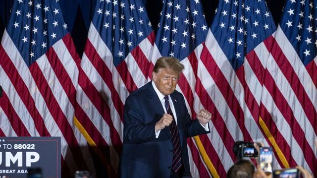 도널드 트럼프 전 대통령의 선거 유세 현장