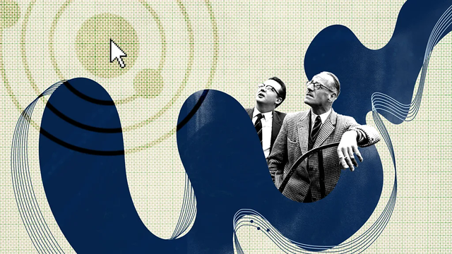 웹 세상을 나타낸 일러스트