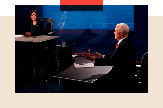 마이크 펜스와 해리스의 TV토론회