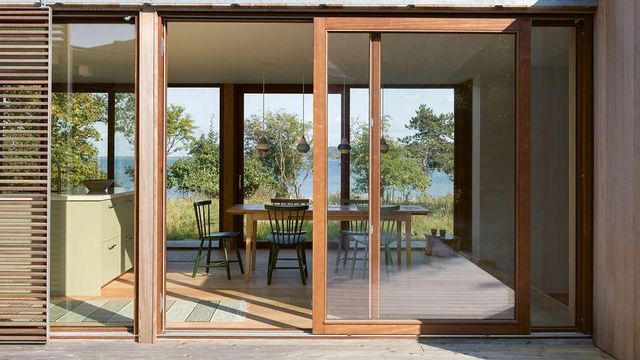 해변 주택의 내부 