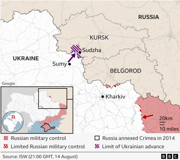 지난 14일자 우크라이나-러시아 국경 상황