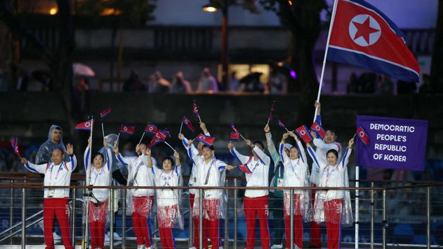 파리 올림픽에 출전한 북한 대표팀