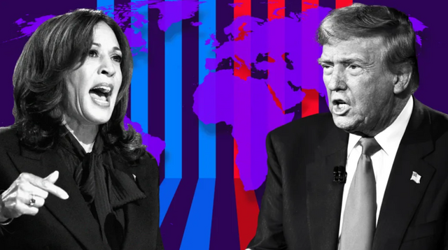 미국 대선 후보인 해리스와 트럼프