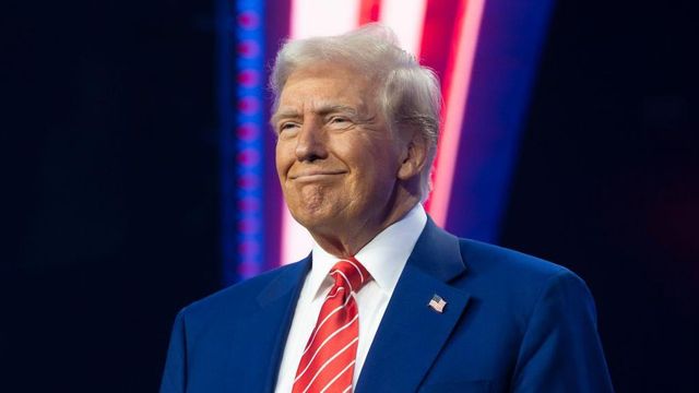 도널드 트럼프 미국 대통령 당선인이 지난해 12월 22일 애리조나주 피닉스에서 열린 ‘터닝 포인트 USA’의 행사에 참석한 모습