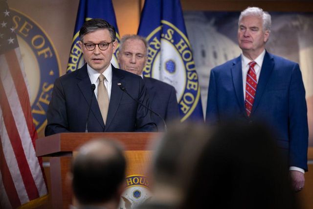 공화당 소속 마이크 존슨 미 연방하원의장