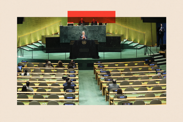 UN 총회에서 연설 중인 네타냐후 총리