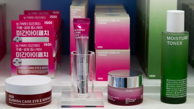 K-뷰티 상점에서 판매 중인 제품들