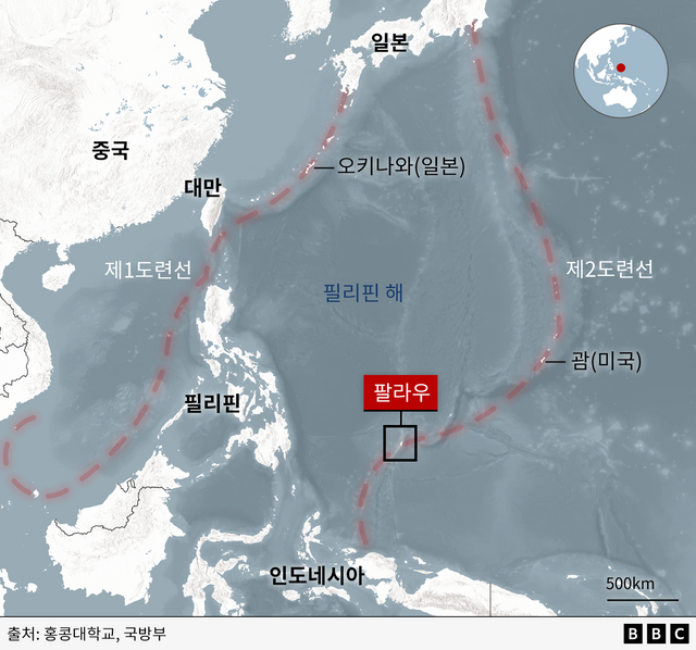 제1도련선의 위치