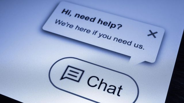 챗봇과의 대화 화면