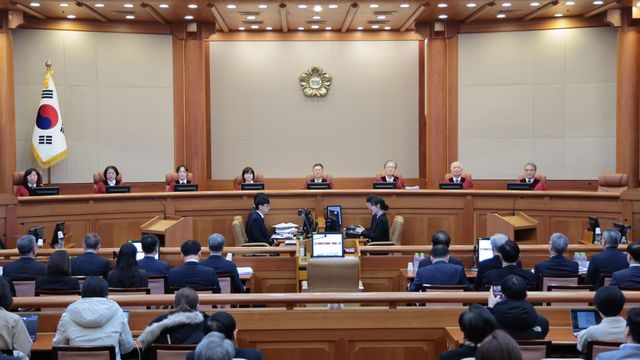 13일 서울 종로구 헌법재판소 대심판정에서 열린 윤석열 대통령 탄핵심판 8차 변론기일 모습