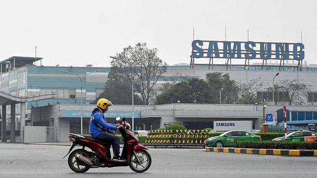 베트남 박 닌 지역의 삼성 공장