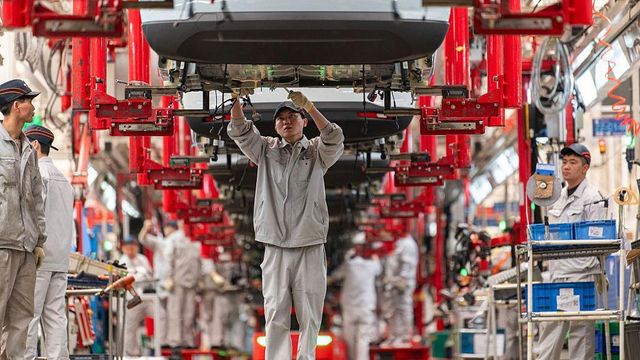 중국의 자동차 조립 라인
