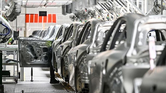 올해 4월 18일 중국 동부 저장성 닝보의 '지커' 전기차 제조 공장