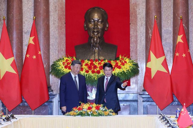 시진핑 주석과 르엉 끄엉 주석