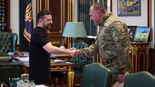 바실 말류크 국가안보국(SSU) 국장과 볼로디미르 젤렌스키 우크라이나 대통령
