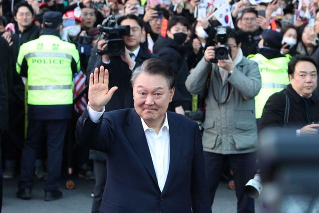 구속 취소되어 풀려난 윤 전 대통령