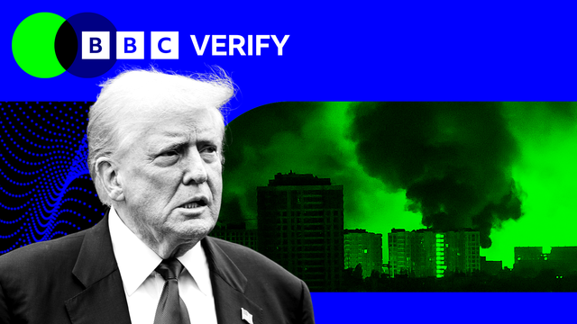 트럼프 대통령과 공격받는 키이우