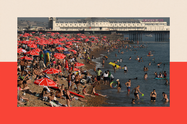 2023년 9월 7일 잉글랜드 브라이튼의 해변