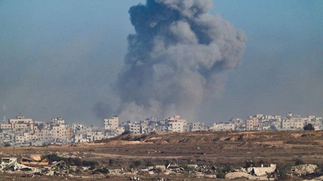 지난 16일 공습 현장