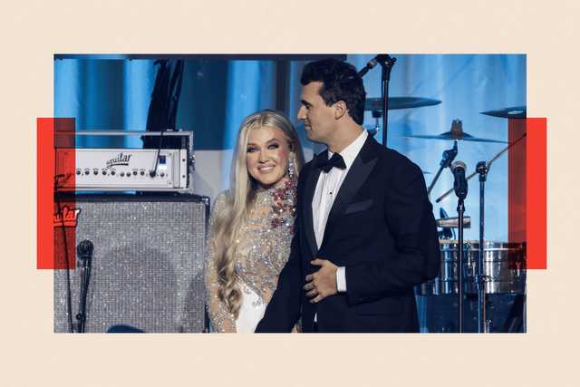 올해 1월 19일 워싱턴 D.C.에서 열린 트럼프 취임 전야 만찬 행사 무대에 선 찰리 커크 부부