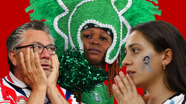 축구 팬들의 모습