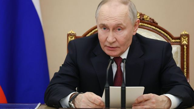 지난 22일 러시아 크렘린궁에서의 푸틴 대통령