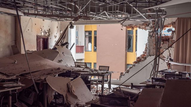 폐허가 된 내부