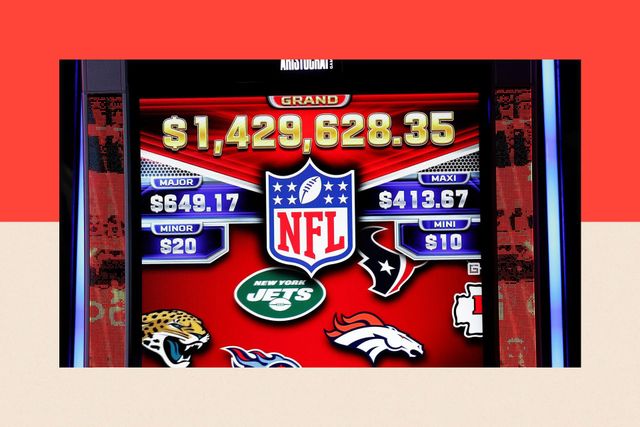 NFL 슈퍼볼 우승 확률을 보여주는 화면