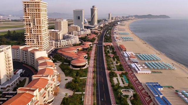 2025년 6월 26일 개장한 북한 원산갈마 해안관광지구