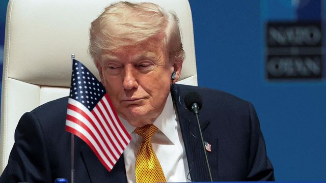 튀르키예 앙카라에서 열린 NATO 정상회의에 참석한 도널드 트럼프 대통령