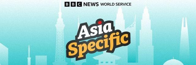 BBC 월드 서비스의 'Asia Specific podcast' 배너
