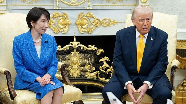 지난 3일 백악관 오벌 오피스에서 회담 중인 다카이치 총리와 트럼프 대통령