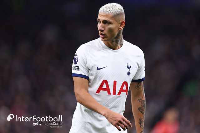 [사진= 게티 이미지] 히샬리송(26‧토트넘 훗스퍼)이 에버턴전에서 득점하며 3경기 연속골을 달성했다.